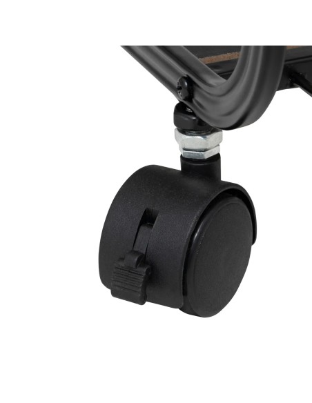 Étagère À Roulettes 4 Niveaux Noir Five