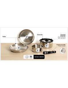 Batterie De Cuisine 6 Pièces En Inox Five 2