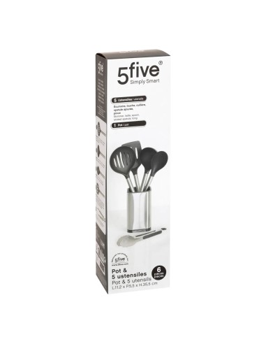 Lot De 5 Ustensiles De Cuisine En Inox Five