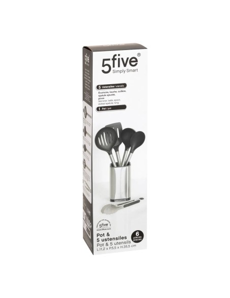 Lot De 5 Ustensiles De Cuisine En Inox Five