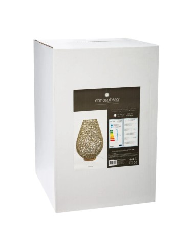 Lampe À Poser Etel H55 Beige Atmosphera