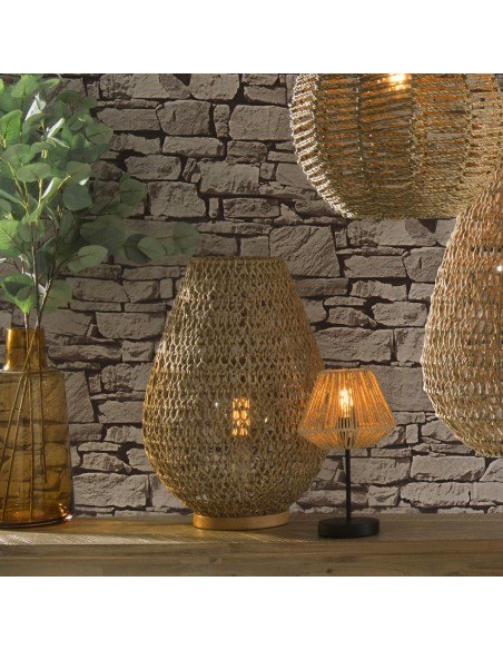 Lampe À Poser Etel H55 Beige Atmosphera