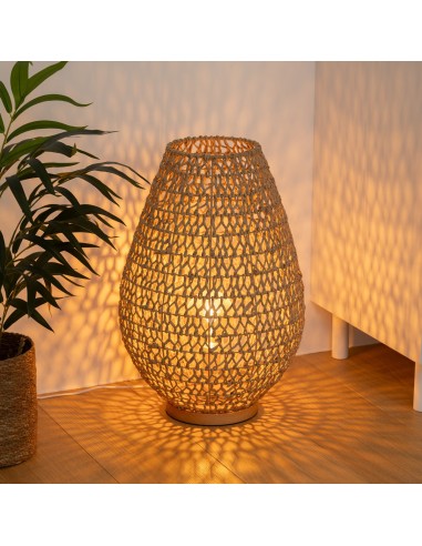 Lampe À Poser Etel H55 Beige Atmosphera