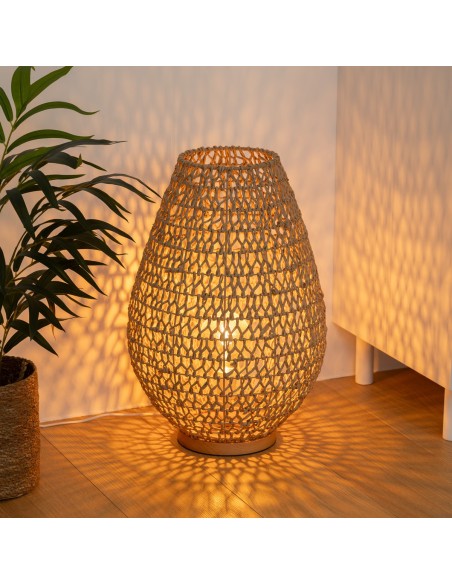Lampe À Poser Etel H55 Beige Atmosphera