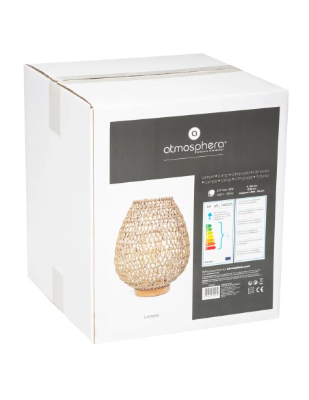 Lampe À Poser Etel H35 Beige Atmosphera