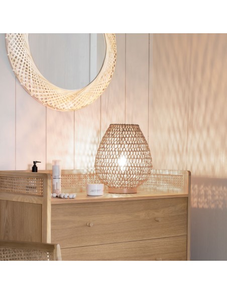 Lampe À Poser Etel H35 Beige Atmosphera