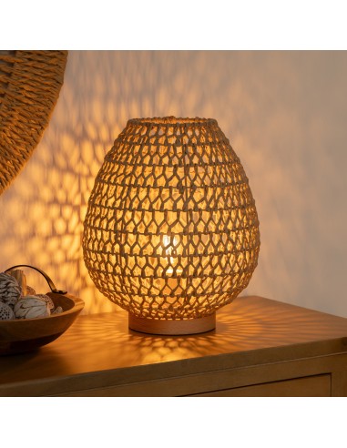 Lampe À Poser Etel H35 Beige Atmosphera