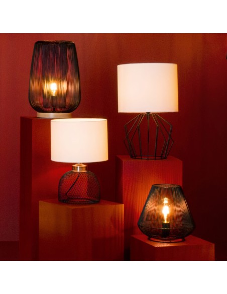 Lampe À  Poser Noda H40 Noire Atmosphera