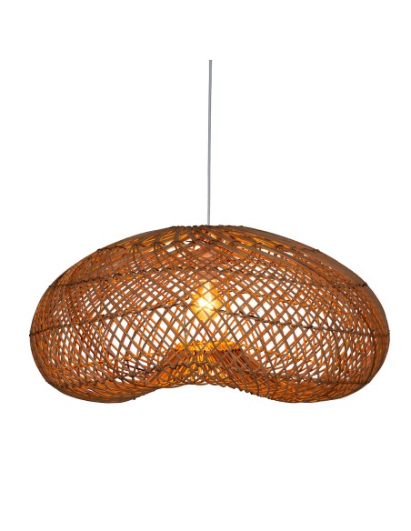 Suspension Jeny D68 En Rotin Beige Atmosphera