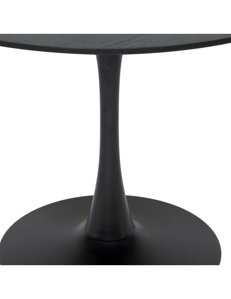 Table À Dîner Elias D100 Noire Atmosphera