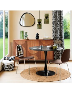 Table À Dîner Elias D100 Noire Atmosphera 2