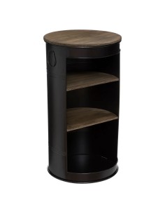 Table À Café Étagère Diego Grand Noir Atmosphera