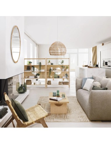 Suspension Joy D58 En Rotin Naturel Atmosphera