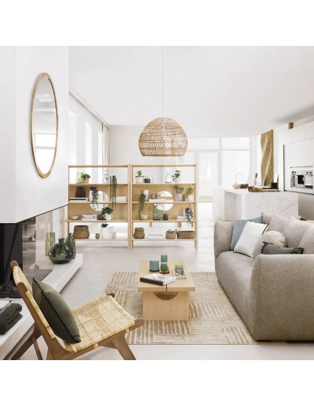 Suspension Joy D58 En Rotin Naturel Atmosphera