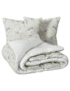 Parure De Lit Imprimée Sonie 240x220 Blanc Atmosphera