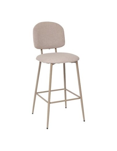 Lot De 4 Chaises De Bar Haute Kamili Beige Atmosphera