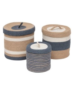 Lot De 3 Paniers En Jute Ronds Océane Atmosphera
