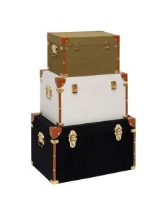 Lot De 3 Malles De Rangement Twisted Lime Atmosphera