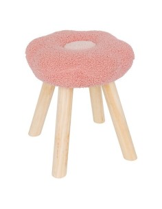 Tabouret En Forme De Fleur Bouclette Rose Atmosphera For Kids