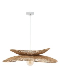 Suspension Alara D69 En Métal Et Jute Beige Atmosphera