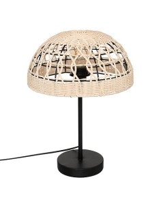 Lampe Droite Rory En Rotin Naturel Atmosphera