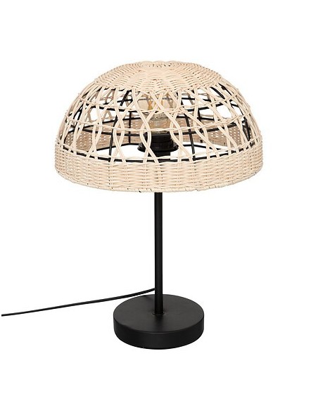 Lampe Droite Rory En Rotin Naturel Atmosphera