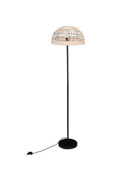 Lampadaire Droit Rory En Rotin Naturel Atmosphera