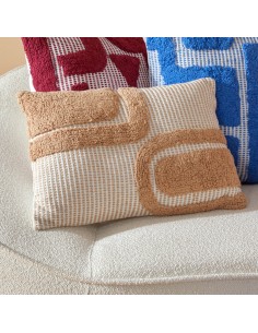 Coussin Décoratif Poppy 38x58 Beige Atmosphera 2