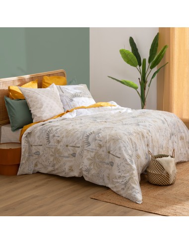 Parure De Lit Imprimée Sonie 240x220 Blanc Atmosphera