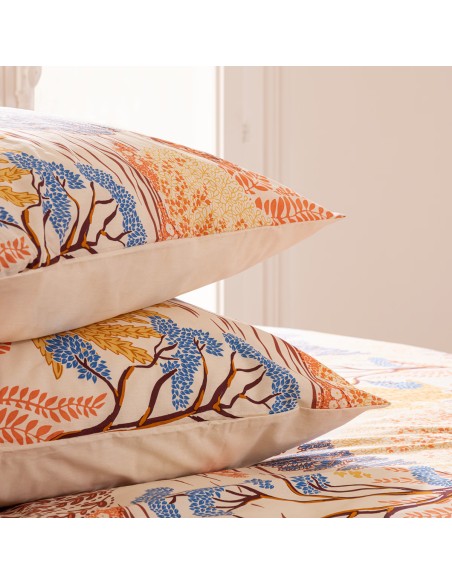 Parure De Lit Imprimée Walaa 240x220 Beige Atmosphera