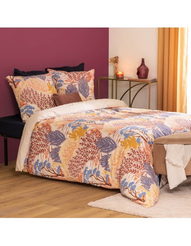 Parure De Lit Imprimée Walaa 240x220 Beige Atmosphera