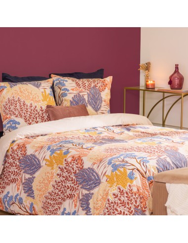 Parure De Lit Imprimée Walaa 240x220 Beige Atmosphera