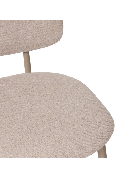 Lot De 4 Chaises De Bar Haute Kamili Beige Atmosphera