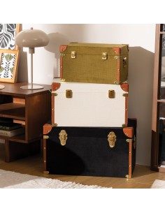 Lot De 3 Malles De Rangement Twisted Lime Atmosphera 2