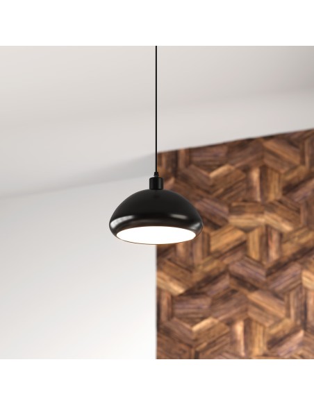 Suspension Savio D27 En Métal Noir Atmosphera