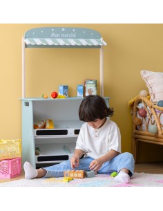 Marchande Pour Enfants Aksel En Bois Vert Atmosphera For Kids 2