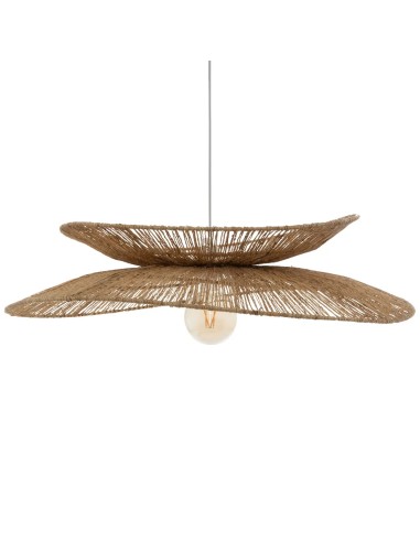 Suspension Alara D69 En Métal Et Jute Beige Atmosphera