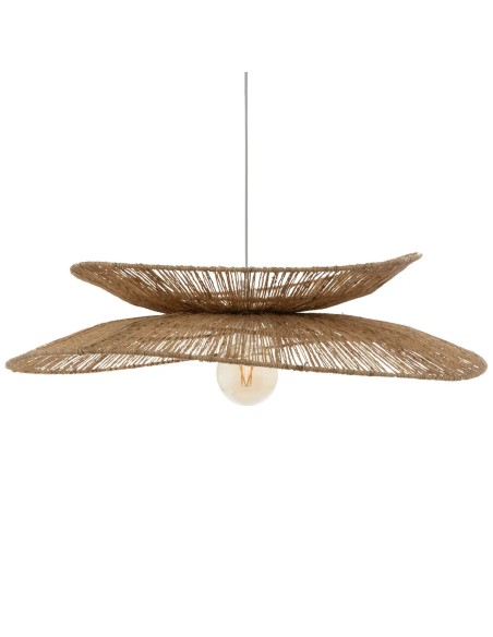 Suspension Alara D69 En Métal Et Jute Beige Atmosphera