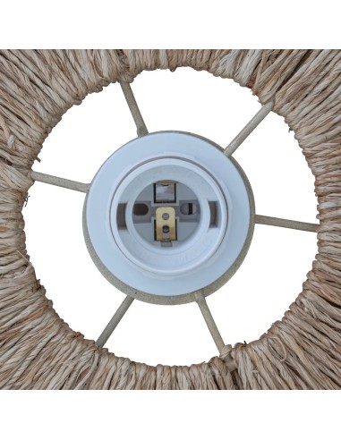 Suspension Alara D69 En Métal Et Jute Beige Atmosphera