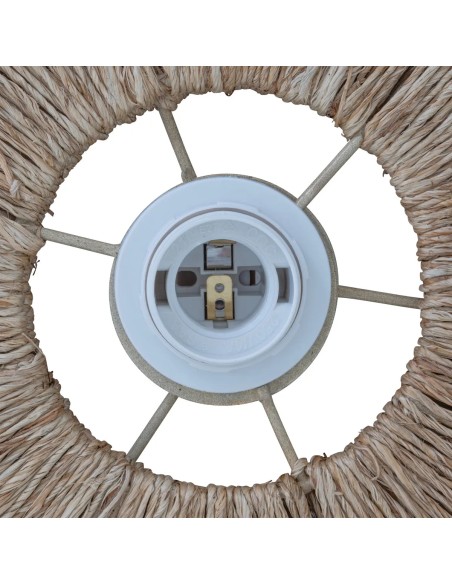 Suspension Alara D69 En Métal Et Jute Beige Atmosphera