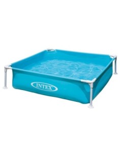 Piscine Mini Cadre Acier Bleu Intex