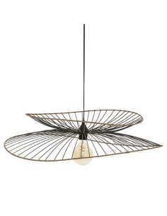 Suspension En Métal Et Rotin Alara Noir Atmosphera