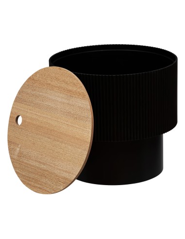 Table À Café Enola D38 Noire Atmosphera