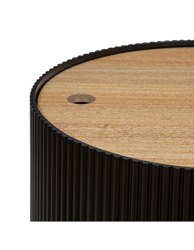 Table À Café Enola D38 Noire Atmosphera