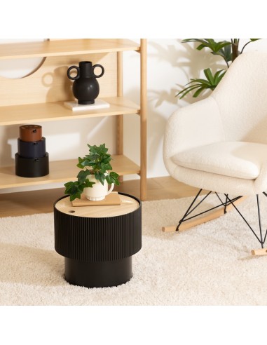 Table À Café Enola D38 Noire Atmosphera