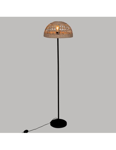 Lampadaire Droit Rory En Rotin Naturel Atmosphera