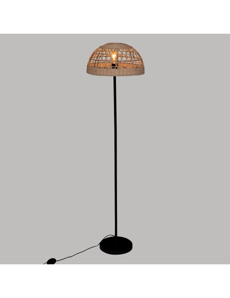 Lampadaire Droit Rory En Rotin Naturel Atmosphera