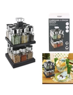 Carrousel Des Épices Carré 2 Étages Avec 16 Pots Cook Concept 2