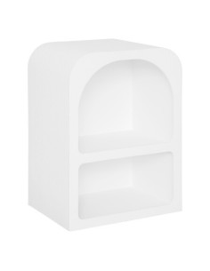 Table De Chevet 2 Niches Soleya Blanc Atmosphera