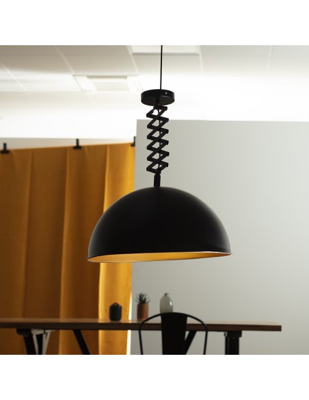 Suspension Lahti En Métal Noir Atmosphera